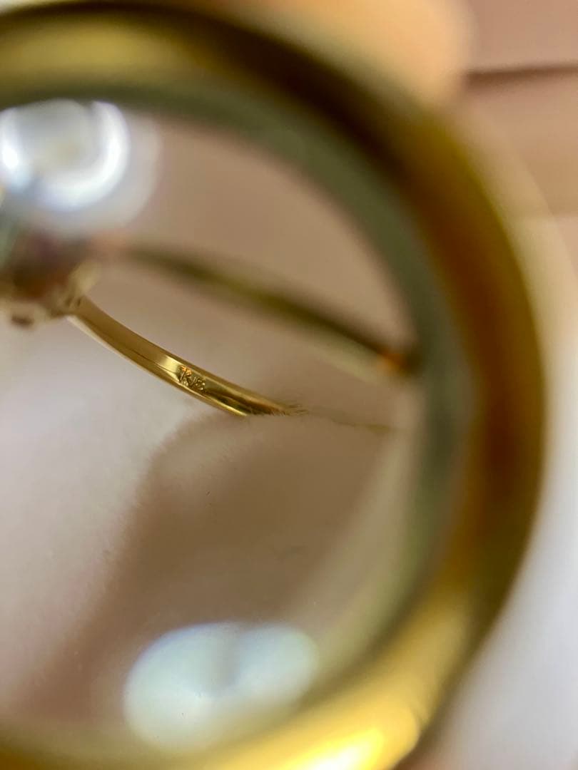 K18＊モンタナサファイア0.39ct.＆ピンクサファイアリング11号です