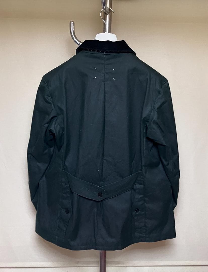 新品 50 マルジェラ 22aw ワックス ジャケット 緑 17528