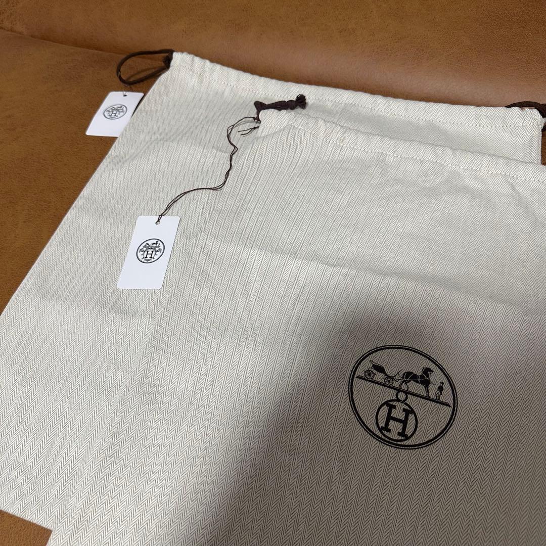 HERMES エルメス 保存袋 バッグ用サイズ 43×37cm 未使用品 2点