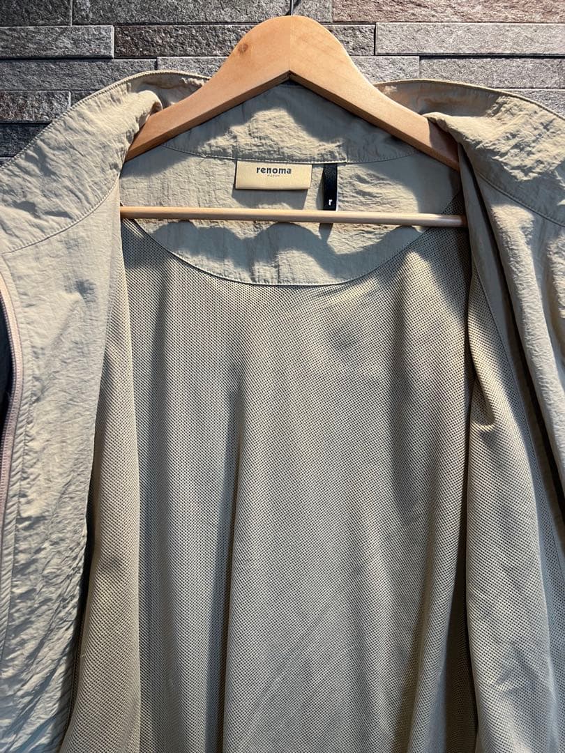 renoma golf　ナイロンセットアップ　ベージュ　上下XL