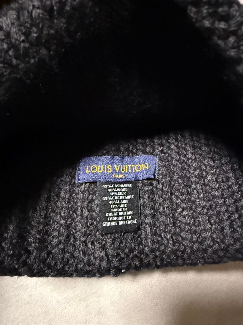 LOUIS VUITTON ブラックニット帽