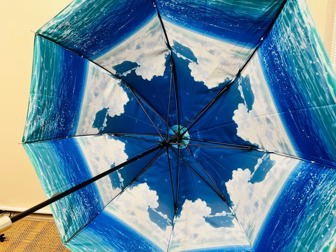 エスタ estaa 断熱パラソル UV加工 1級遮光 晴雨兼用 オーシャン