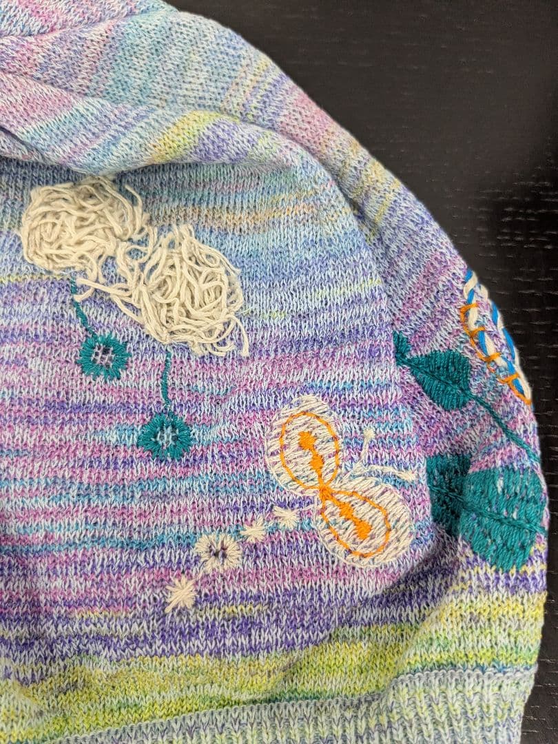 ☆新品☆ 佐藤繊維 Ｍasaki Kyoko フラワー刺繍デザイン ニット帽