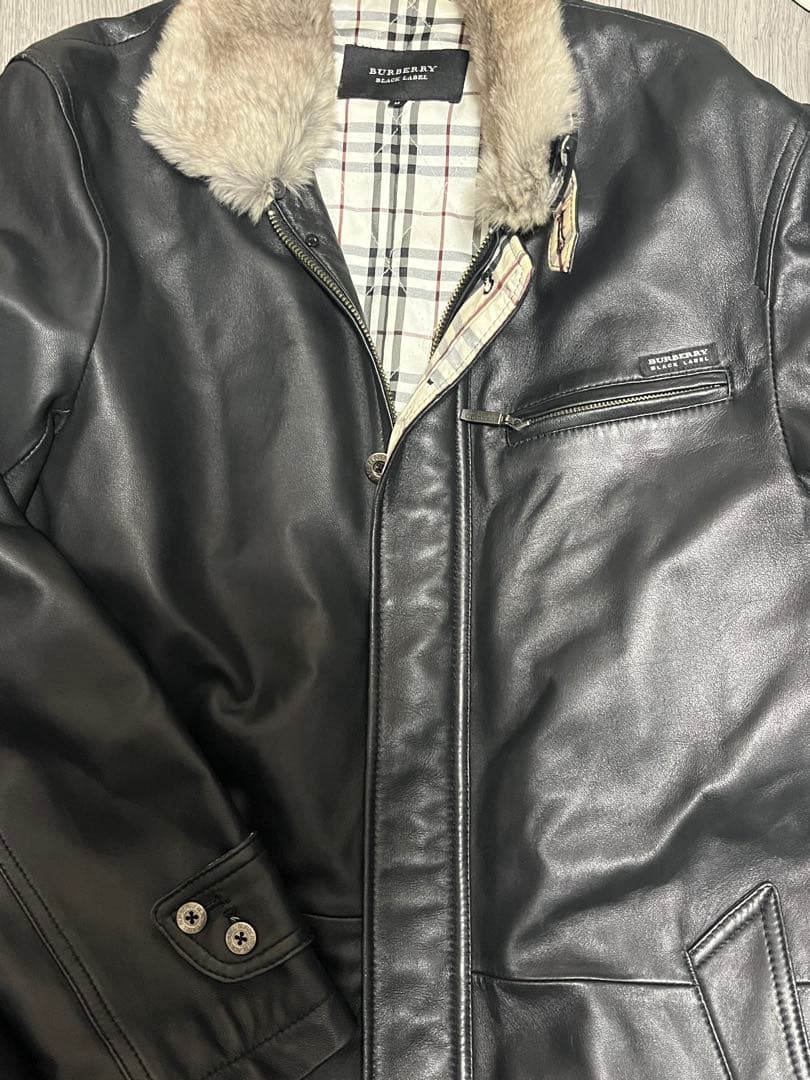 希少！BURBERRYのBLACK LABELのレザージャケット