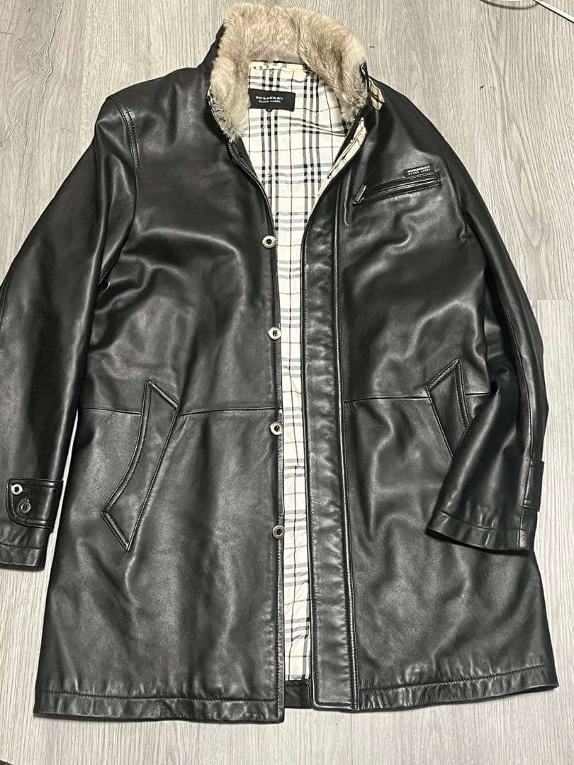 希少！BURBERRYのBLACK LABELのレザージャケット