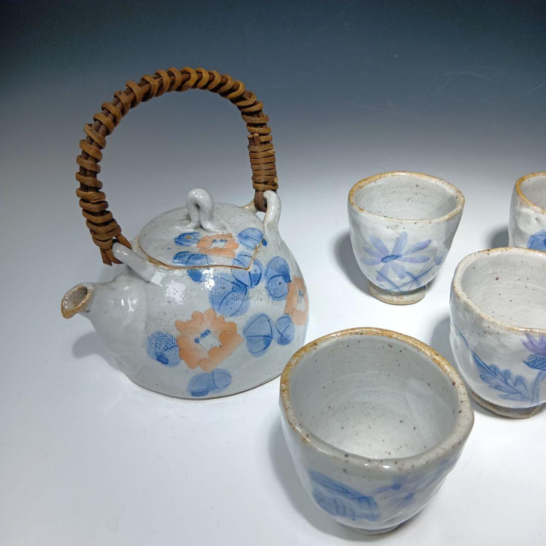 花窯　花田和彦　花模様茶器セット　 人気作家