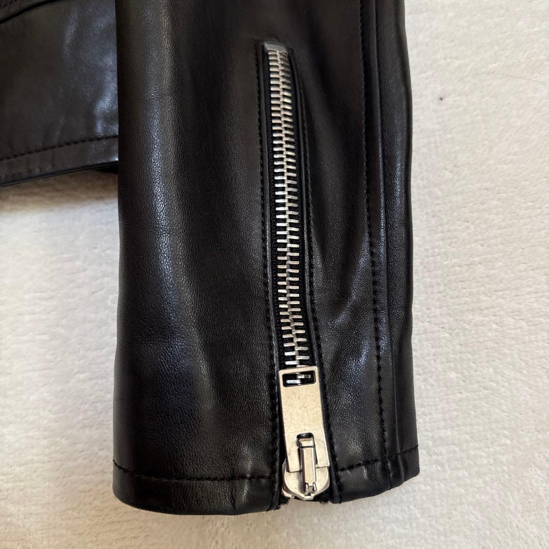 サンローラン 2013SS L01 44 ラムレザーダブルライダースジャケット
