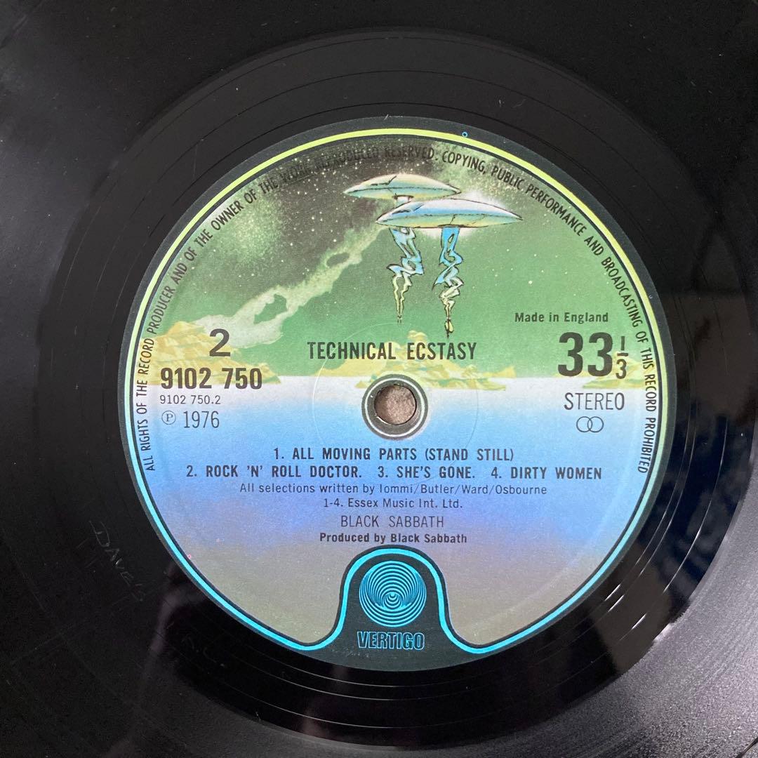 UK盤/Orig/LP/ブラック・サバス/テクニカル・エクスタシー/1976年