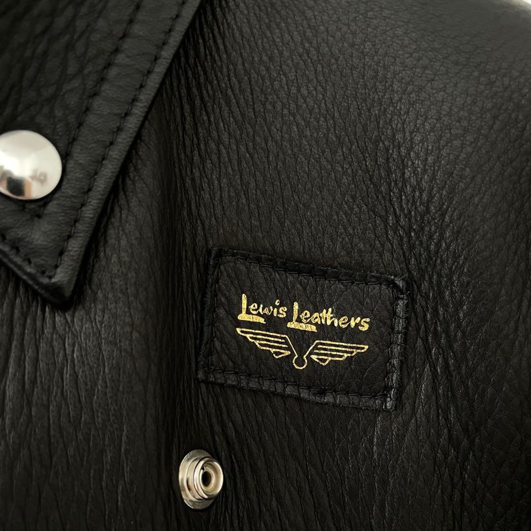 美品 ルイスレザー×リアルマッコイズ サイクロン 黒 38 付属品完備