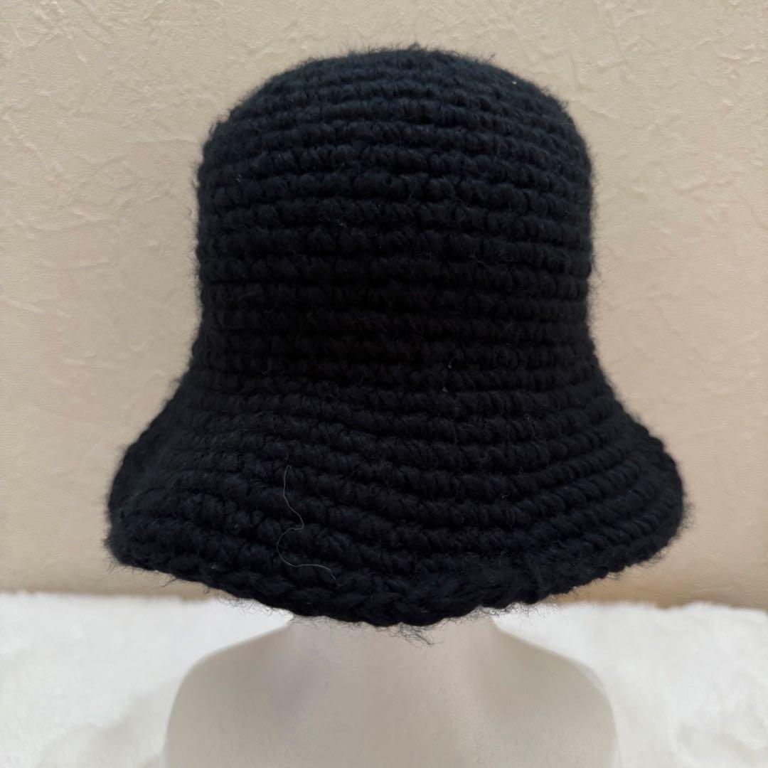 STUSSY Link Knit Bucket Hat 頭周60位 ブラック