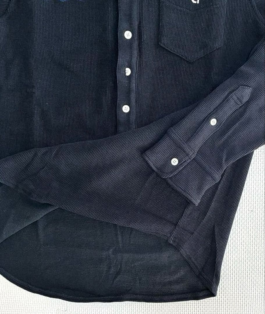 パーリーゲイツ リブワッフル ボタンダウン長袖ポロシャツ（D.NAVY／5）