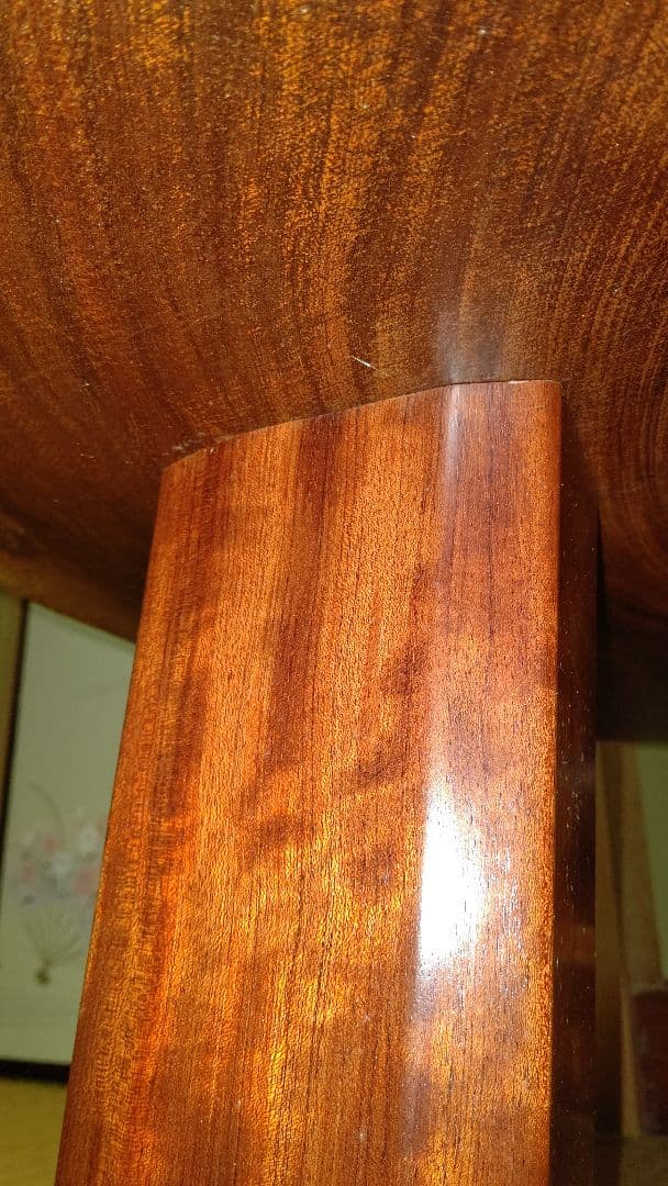 一枚板【希少】 花梨座卓 年輪 美品 かりん座卓