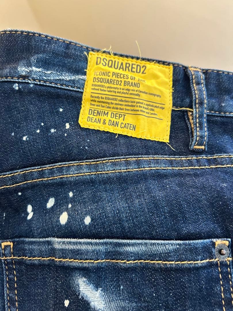 未使用　DSQUARED2 ダメージ加工デニム　46