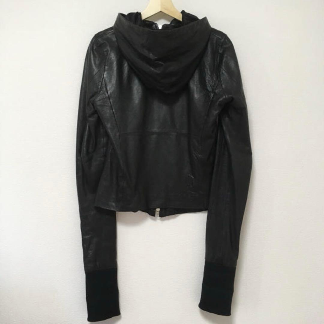 ジャケット・アウター 00s Ekam hooded single leather jacket