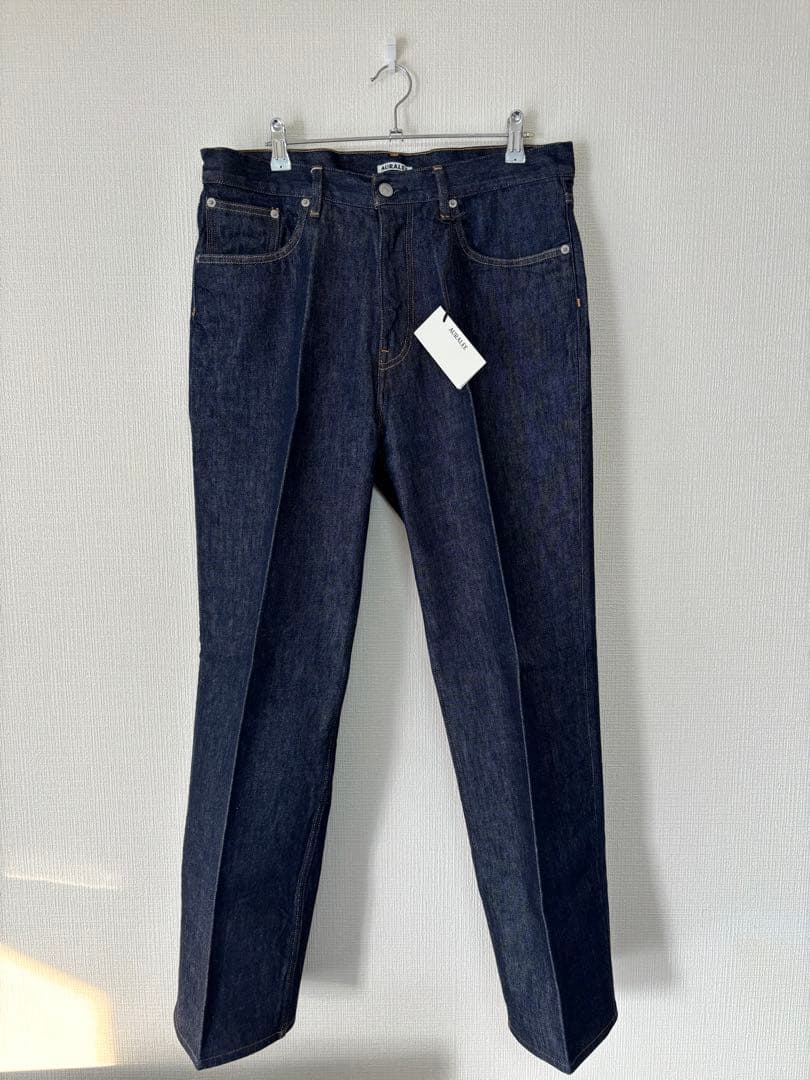 新品 AURALEE HARD TWIST DENIM 5P PANTS