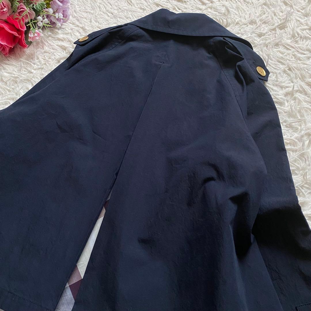 新品タグ付■ブルーレーベルクレストブリッジ　エンザイムシャンブレーショートコート