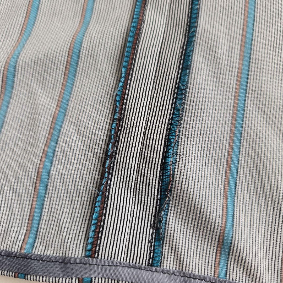 iCB Light Twill ボウタイ デサイン ブラウス L ストライプ