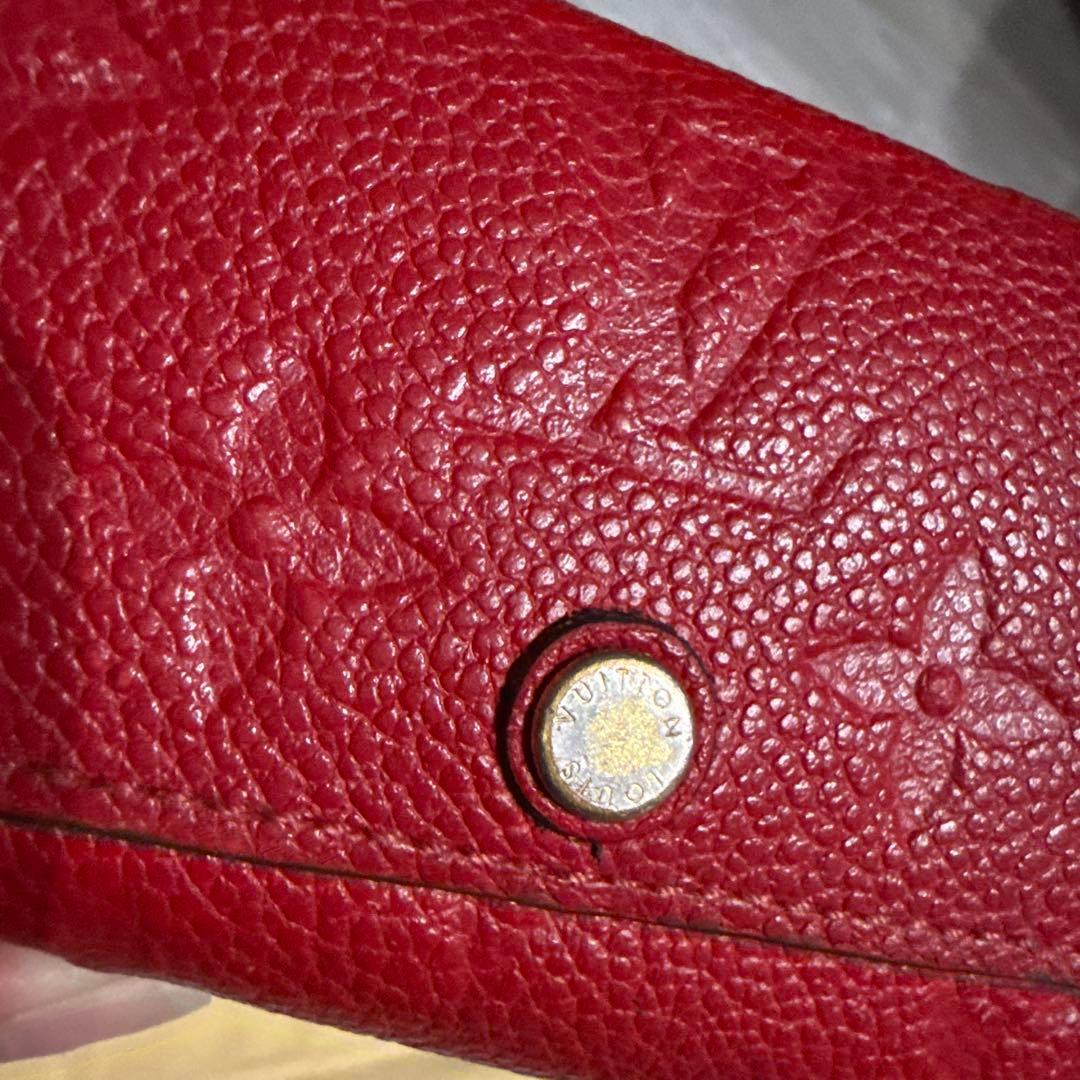 Louis Vuitton レザーキーケース レッド