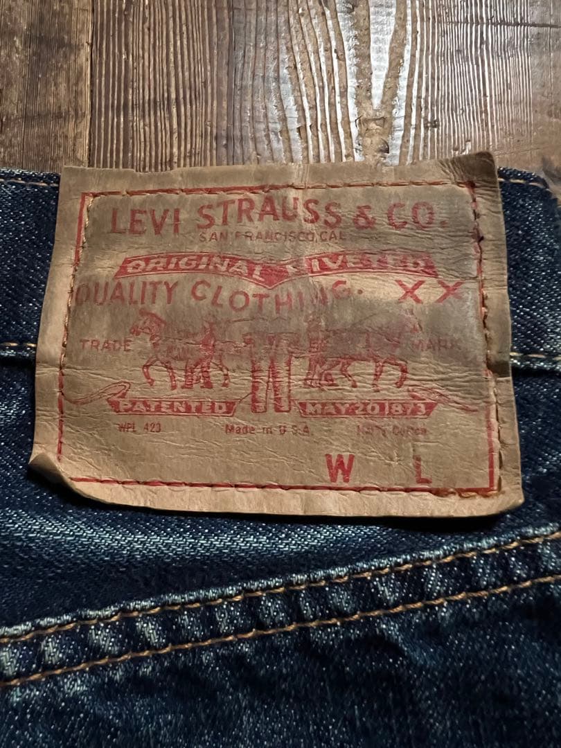 ナ*ト様 60s levi's 501 BIGE ビッグE 濃紺　鬼ヒゲ　ハチノ
