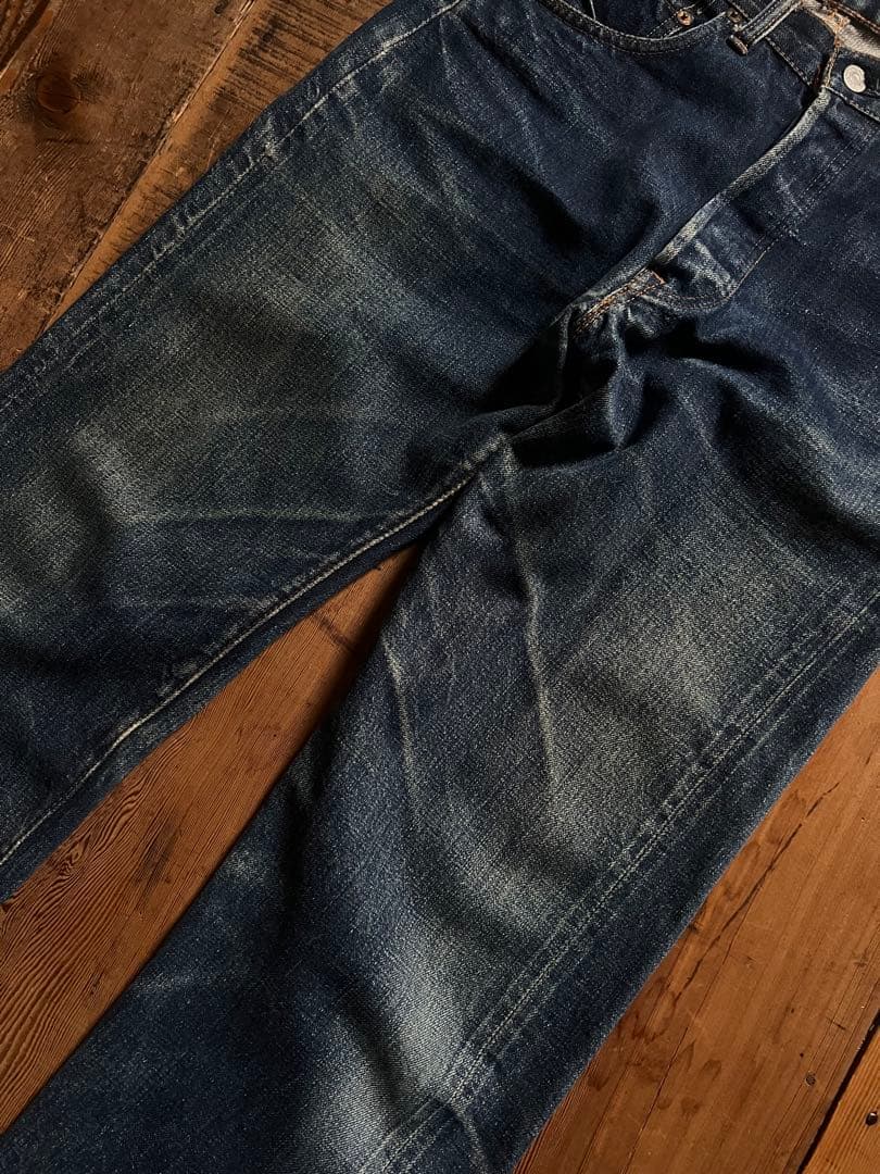 ナ*ト様 60s levi's 501 BIGE ビッグE 濃紺　鬼ヒゲ　ハチノ