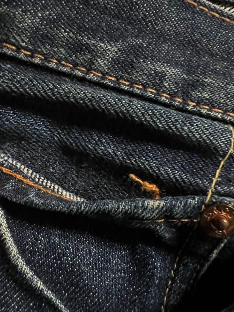 ナ*ト様 60s levi's 501 BIGE ビッグE 濃紺　鬼ヒゲ　ハチノ