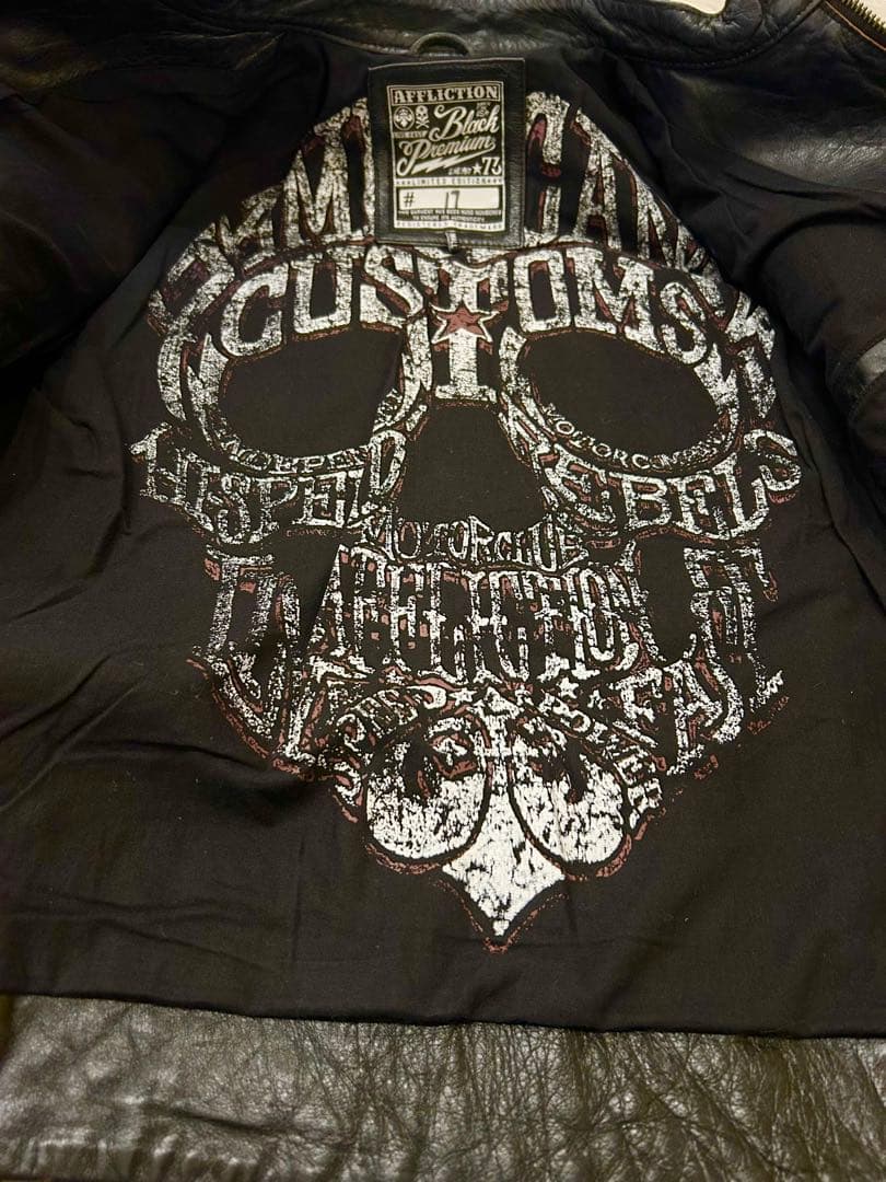 Affliction リミテッドエディション レザージャケット S