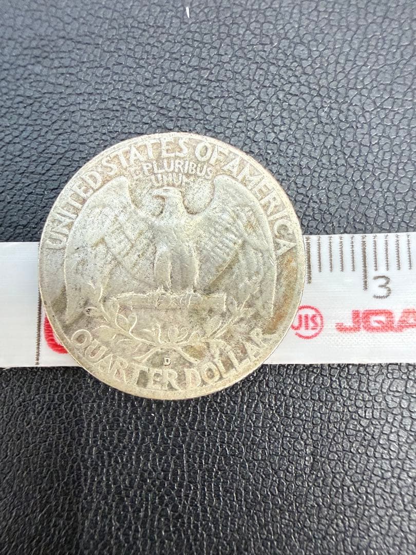 ワシントン・クォーターダラー銀貨　25セント 3枚　1958年1964年