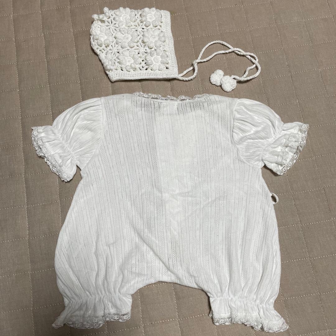 【セット】monbebe eyelet glory suit／ボンネット