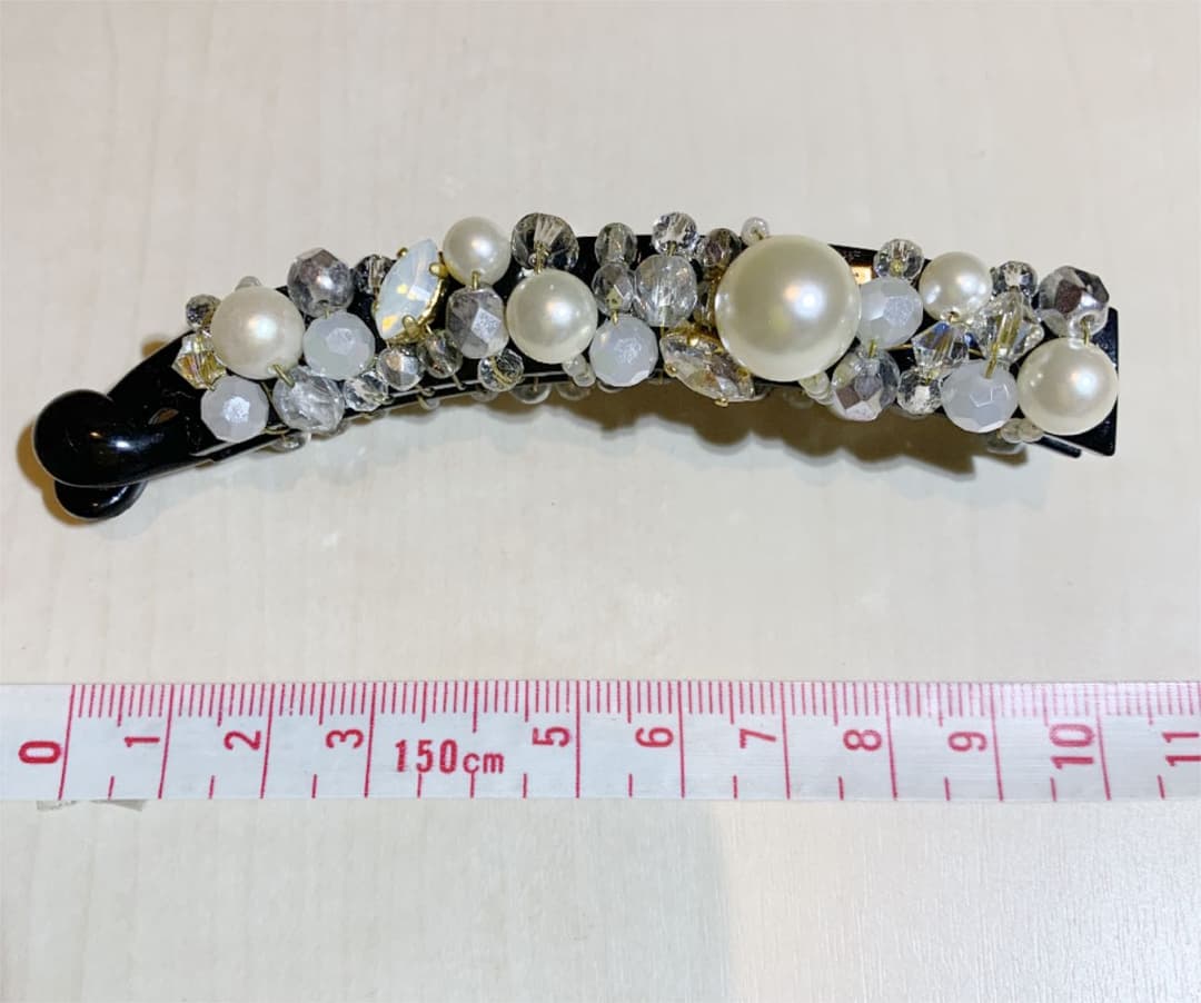 【新品・未使用】BIBI パール バナナクリップ/　パール他
