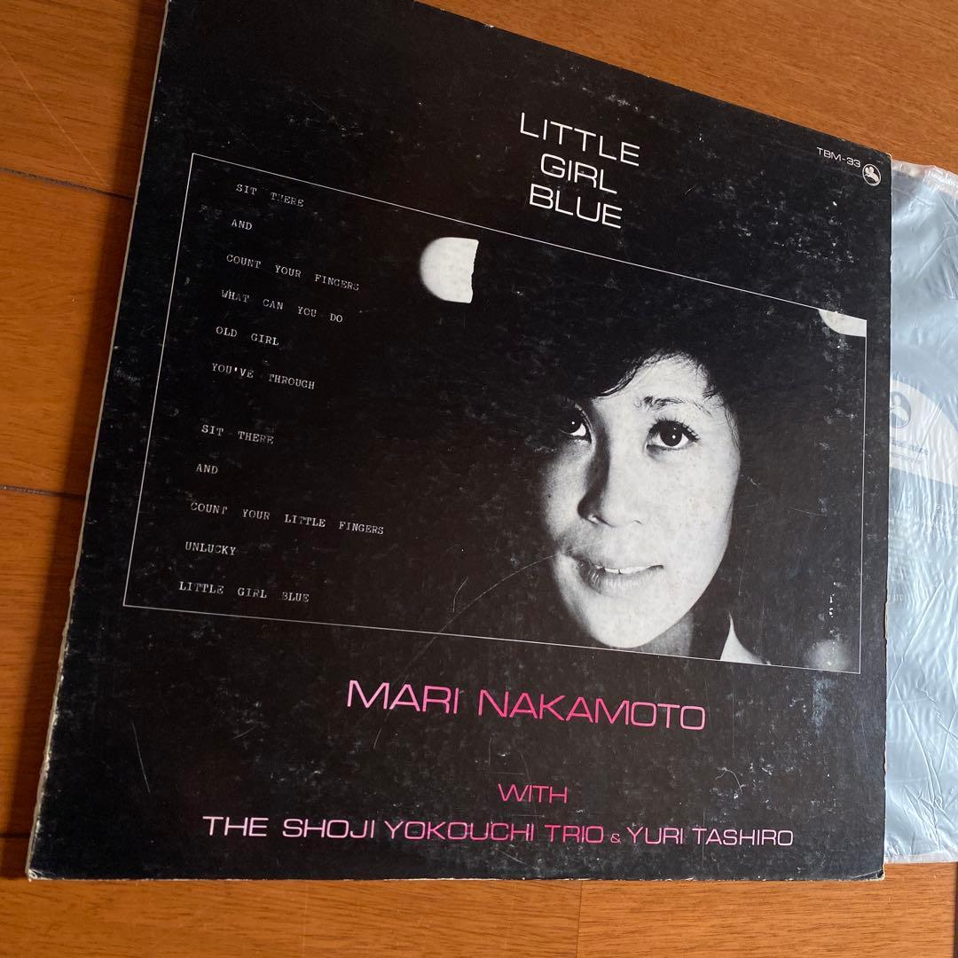 中本マリ 横内章次 Little Girl Blue LP 希少サイン入TBM