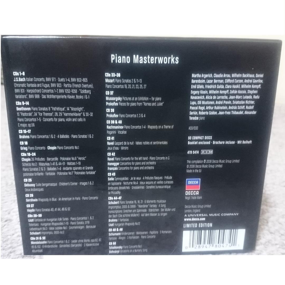 MF　　ピアノ・マスターワークス　Piano Masterworks（５０ＣＤ）