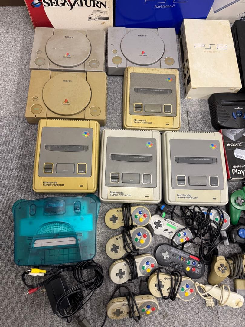 ゲーム機　ソフト　まとめ Wii プレステ2 セガサターン スーパーファミコン他