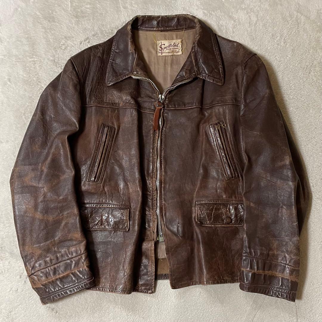 専用50's Vintage Sportclad製ホースハイドスポーツジャケット