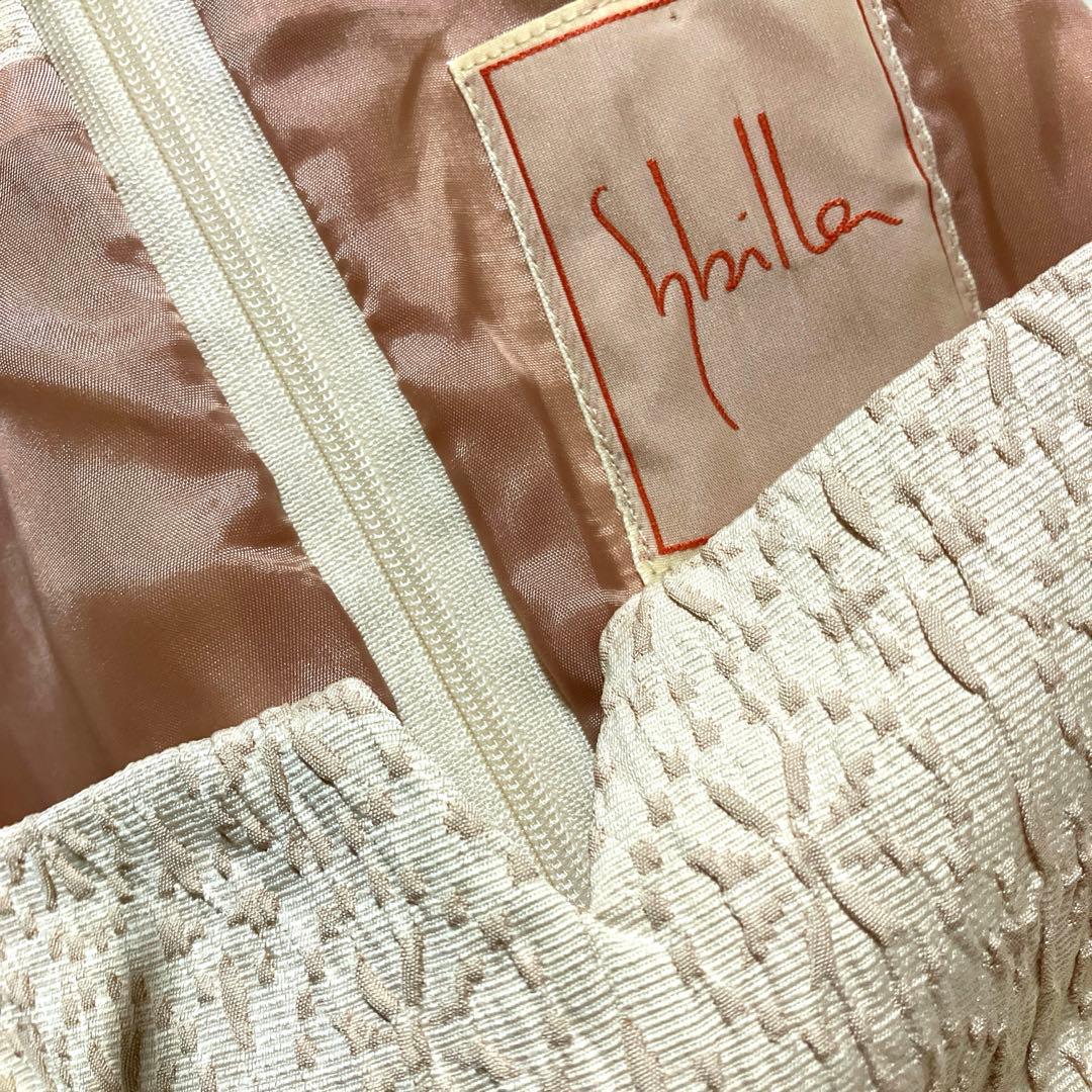 美品❣️ Sybilla シビラ ワンピース ジャガード 総柄 ベージュ 春夏 M