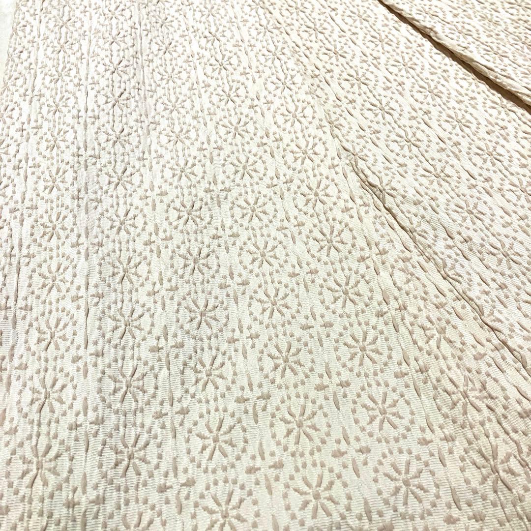 美品❣️ Sybilla シビラ ワンピース ジャガード 総柄 ベージュ 春夏 M