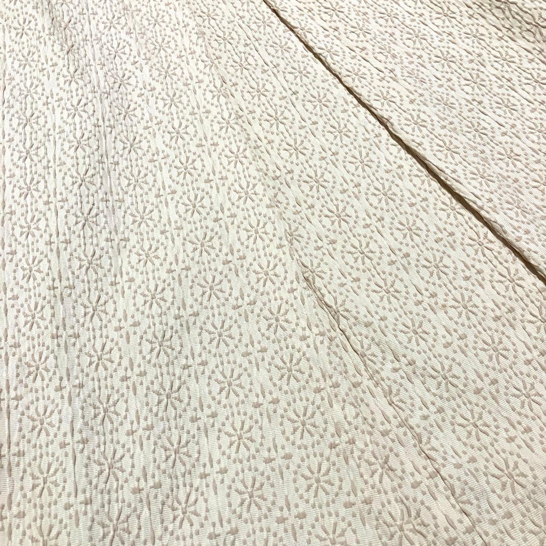 美品❣️ Sybilla シビラ ワンピース ジャガード 総柄 ベージュ 春夏 M