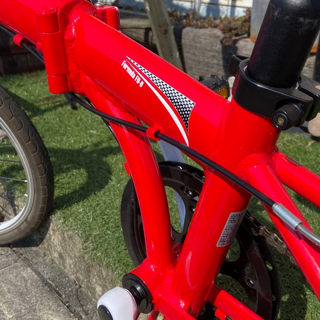 美品⭐️フェラーリ　折りたたみ自転車　20インチ　レッド