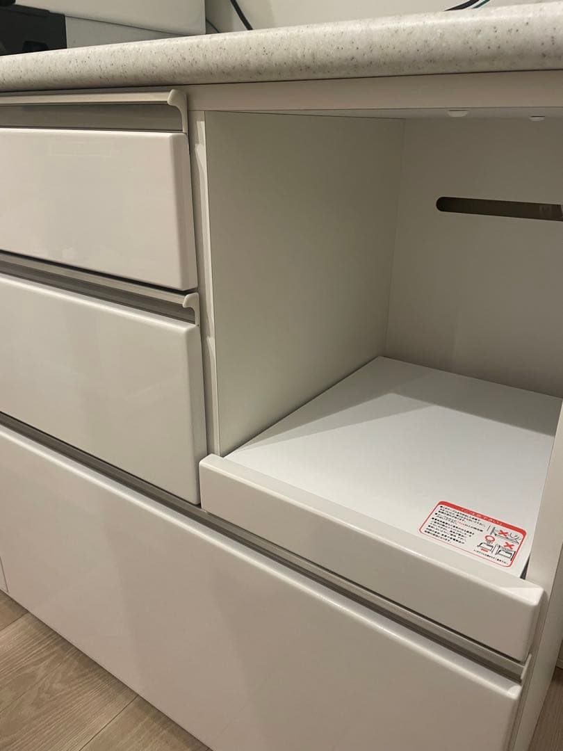 ニトリ食器棚(アルミナ2 120KB WH) 4月初旬以降発送