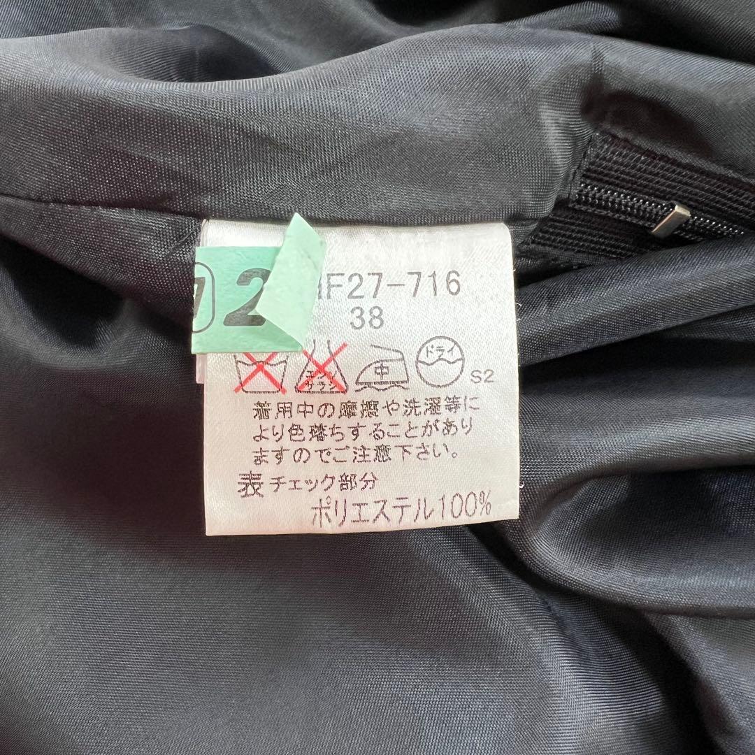 BURBERRY*バーバリーブルーレーベル　ノバチェックドッキングワンピース38