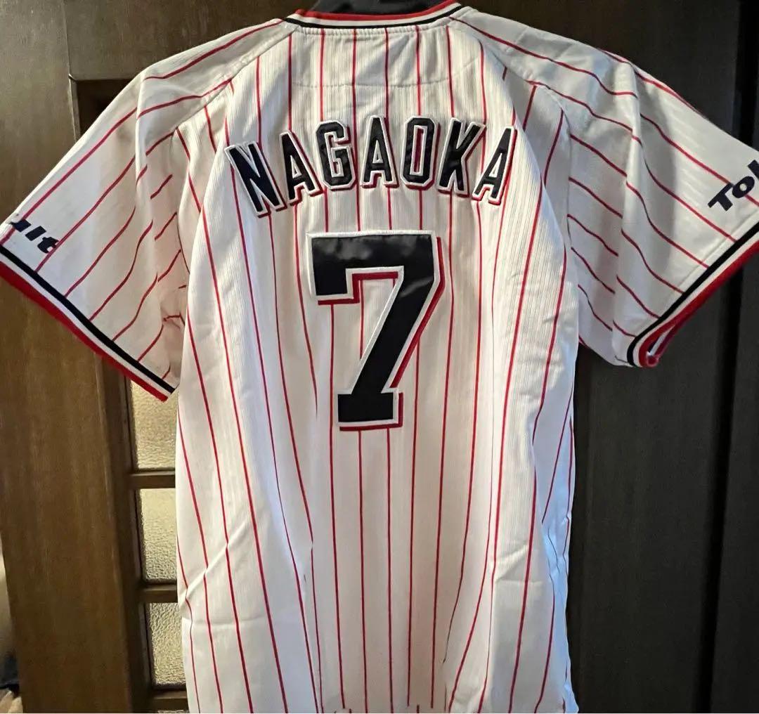 ヤクルトスワローズ　長岡秀樹　ユニフォーム　Sサイズ