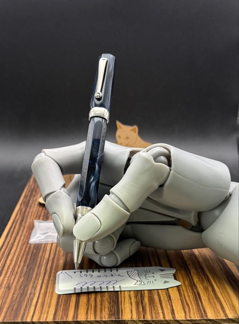 レア Montegrappa ローラーボール ミクラ ダークブルー