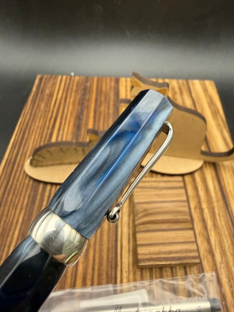 レア Montegrappa ローラーボール ミクラ ダークブルー