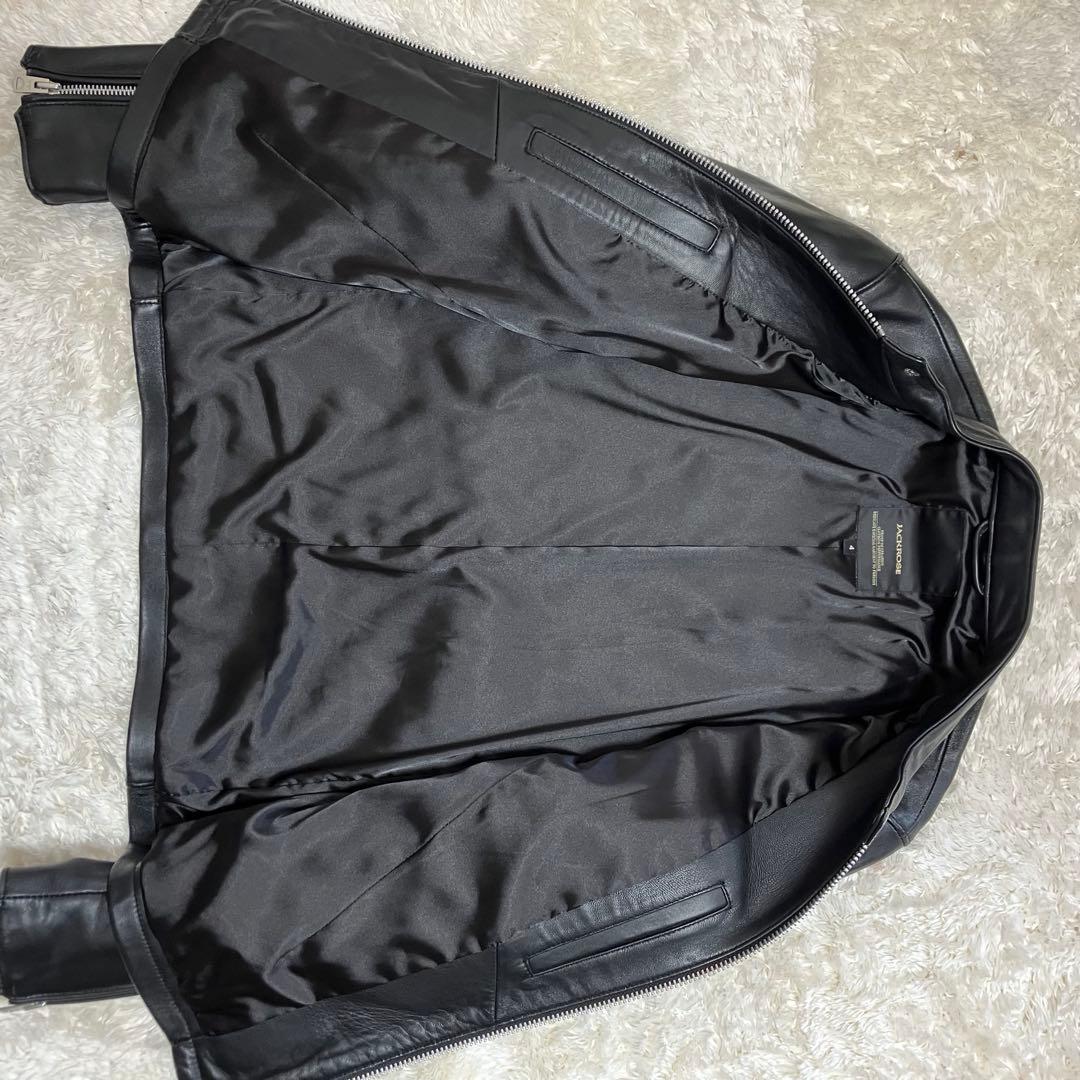 【SIN様JACK ROSE ライダースジャケット　シングルス　レザージャケット