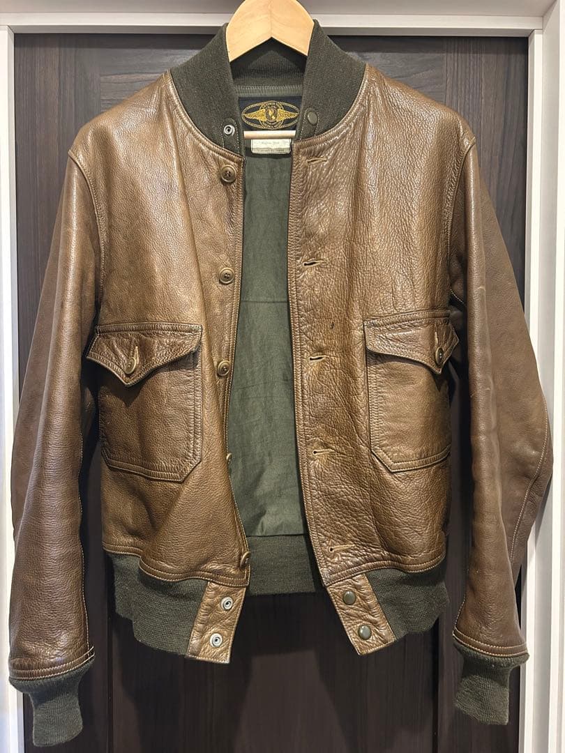スーパー荒シボ個体　FREEWHEELERS 37j1 レザージャケット　XL
