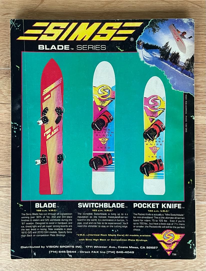 稀少　スノーボードマガジン 1987「クレイグ・ケリー」