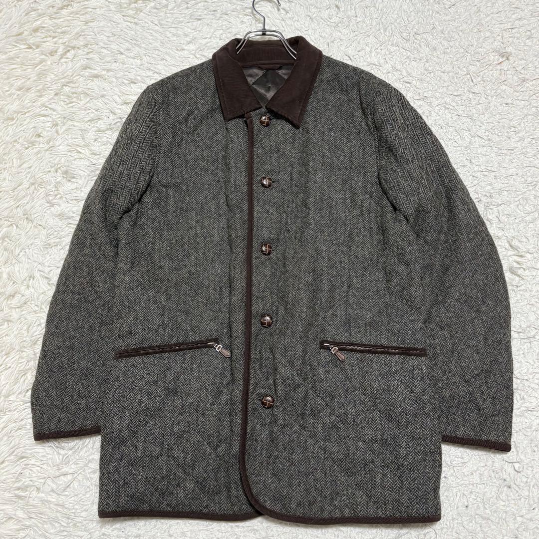 BARRAGE FOR MEN’S MOON ミドルコート ヘリンボーン LL