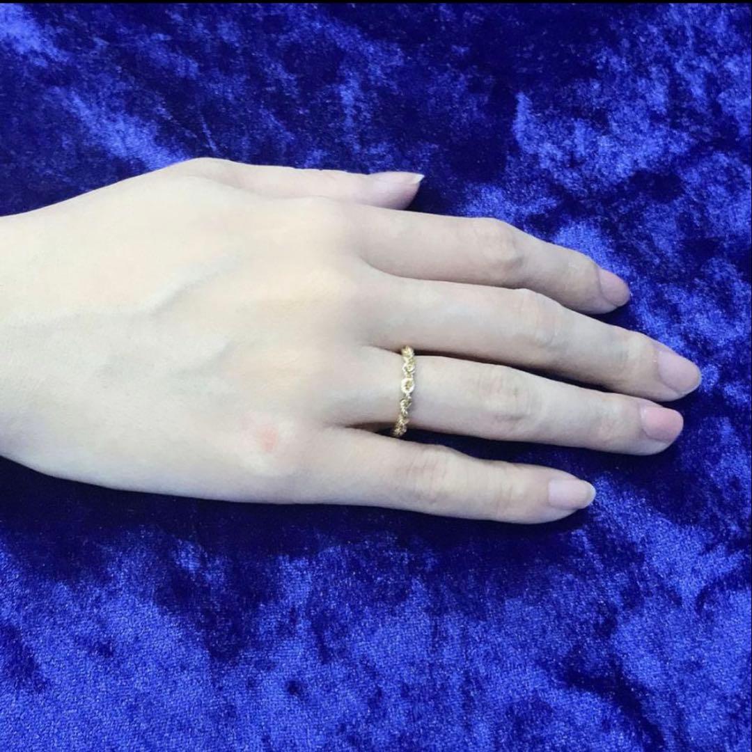 ひ*ち様 K18 18金 イエローゴールド ロープチェーンリング