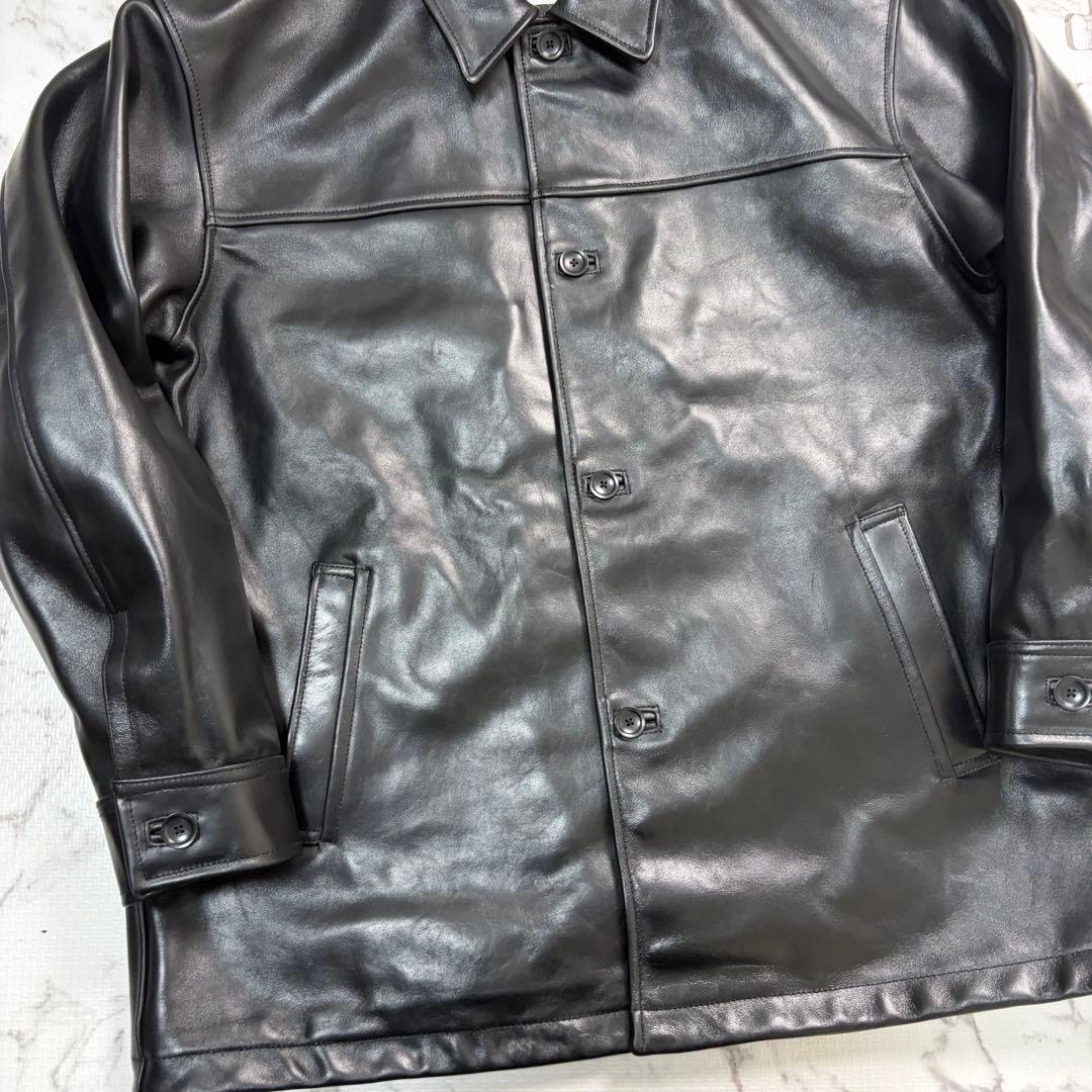 極美品✨ BEAUTY&YOUTH別　ショットカーコートLsize 黒