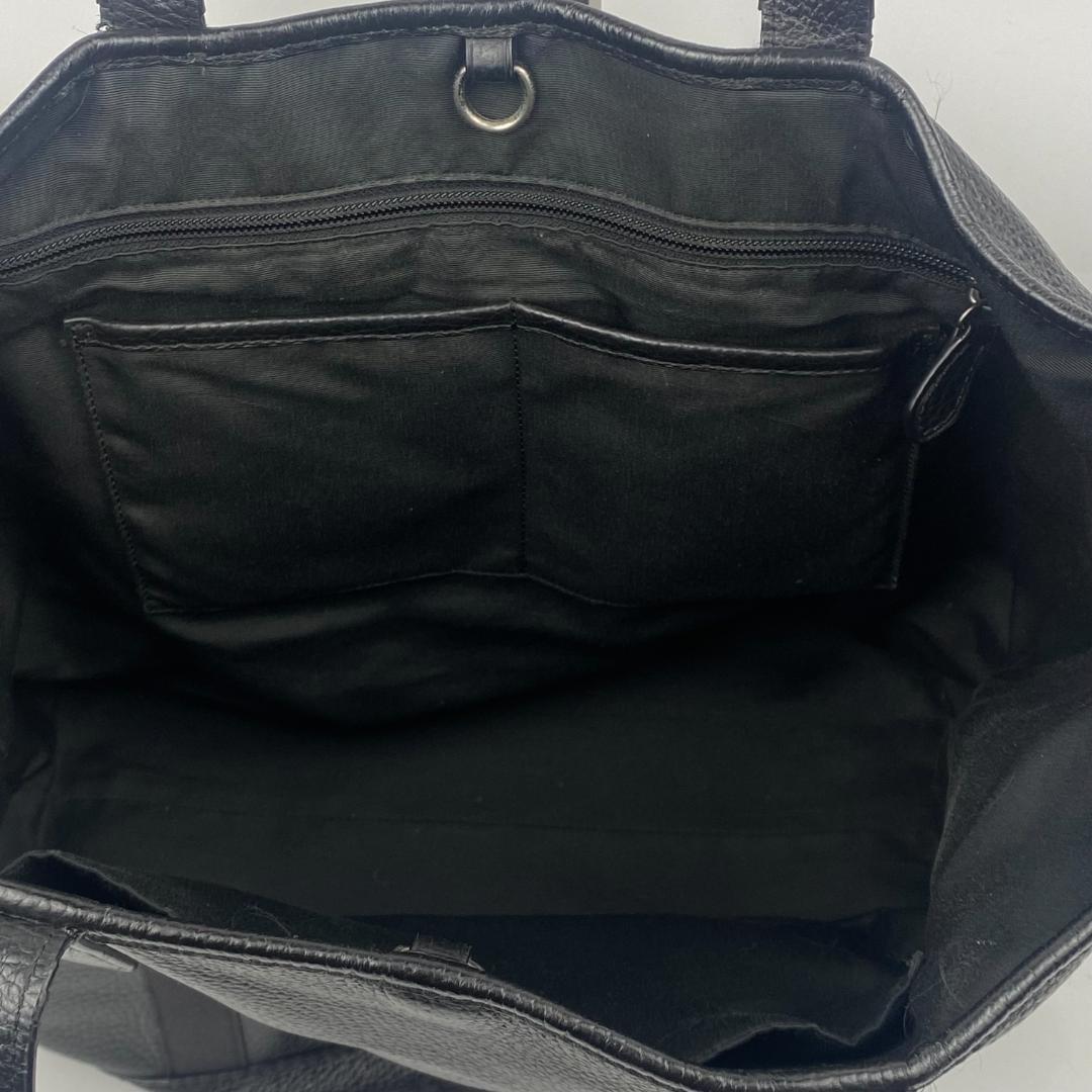 定価10万円 コーチ トートバッグ ビジネス レザー ブラック シボ