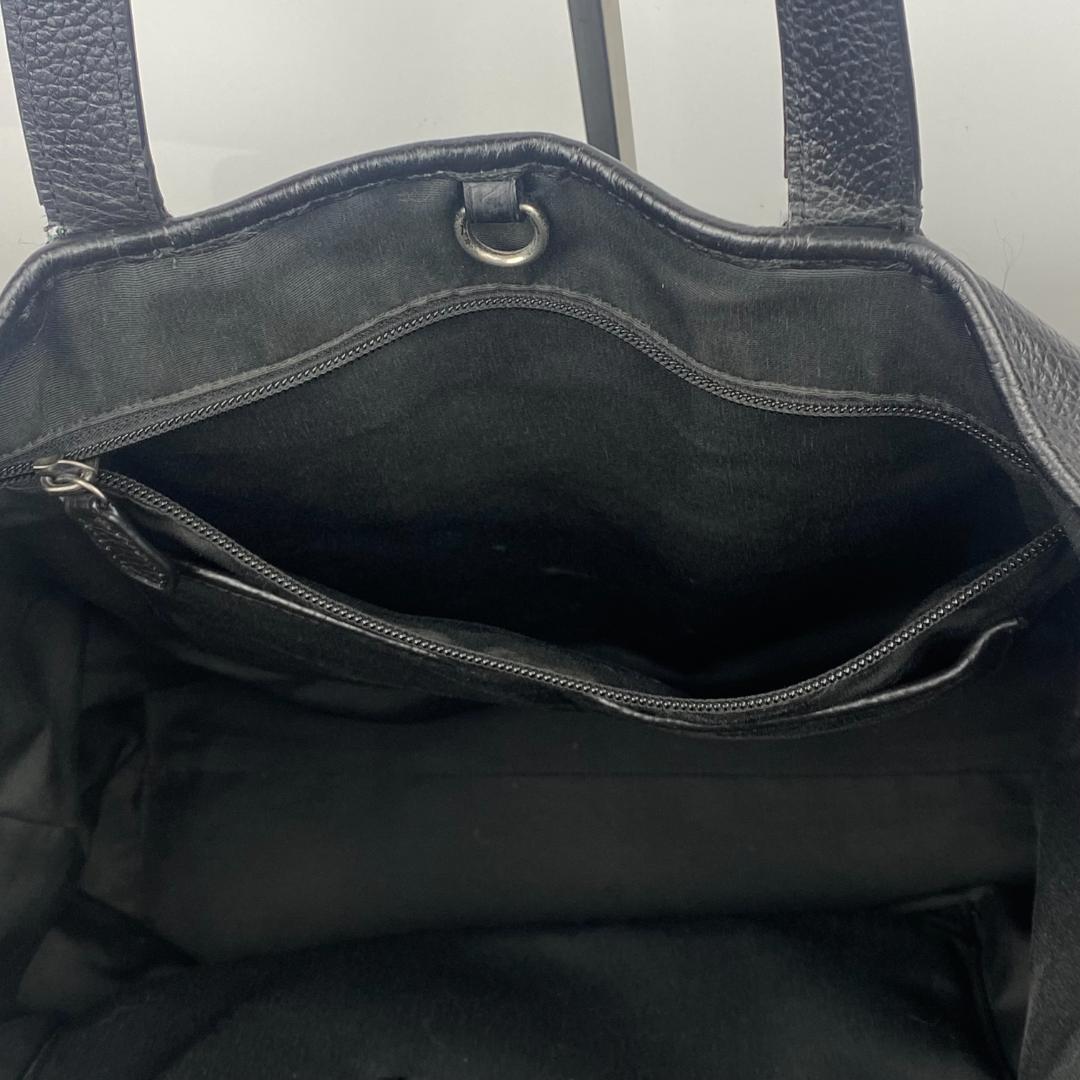 定価10万円 コーチ トートバッグ ビジネス レザー ブラック シボ